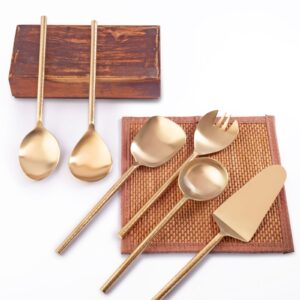 Brass Serving Spoon Set
